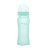 Стеклянная детская бутылочка с силиконовой защитой Everyday Baby 300 мл. Цвет мятный 10247, 7350077262478