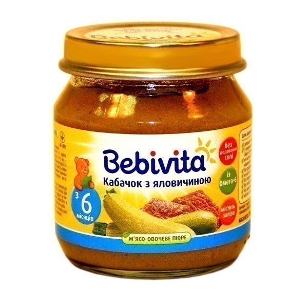 Bebivita суп овощной с говядиной