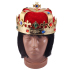 Шапка-корона Царь (красная) 170216-140